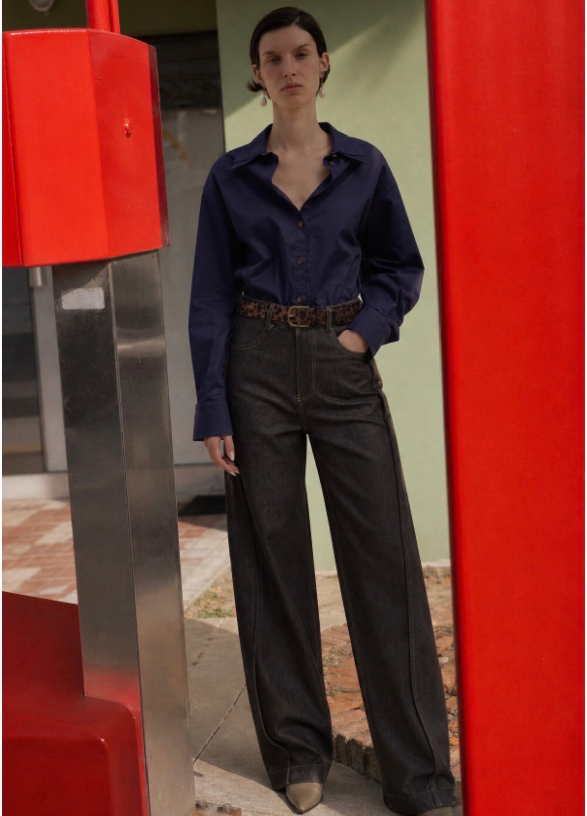 Lumina Wide Leg Jeans – High Waist