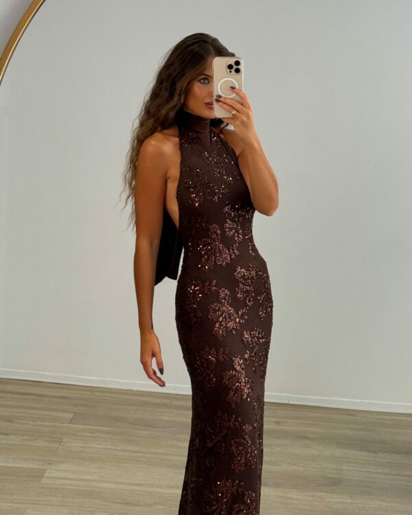 Φόρεμα παγιέτα halter