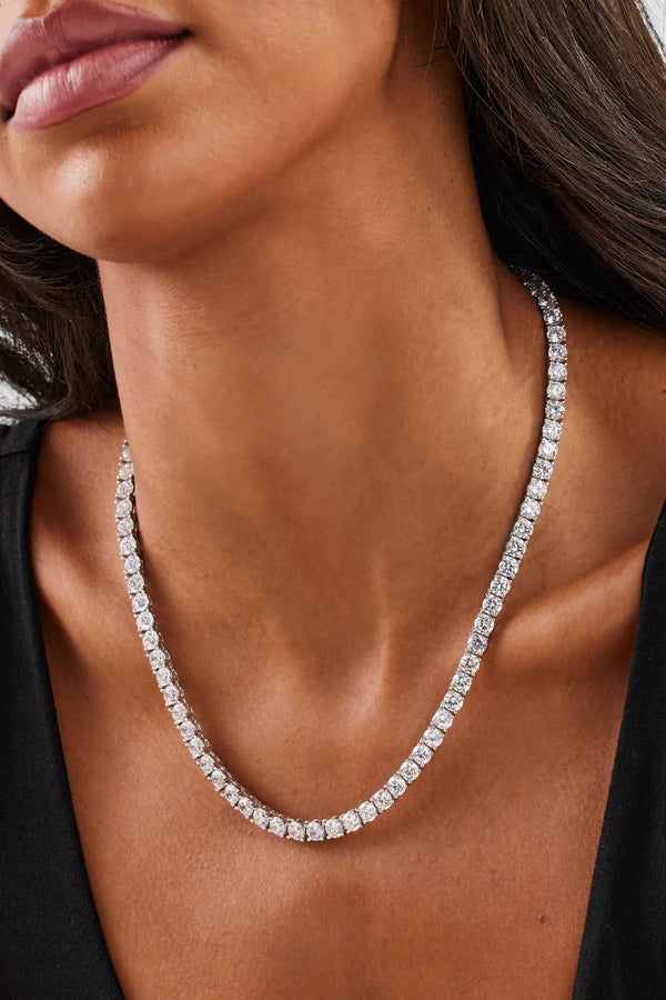 Κολιέ Ριβιέρα με ζιργκόν από Ανοξείδωτο Ατσάλι