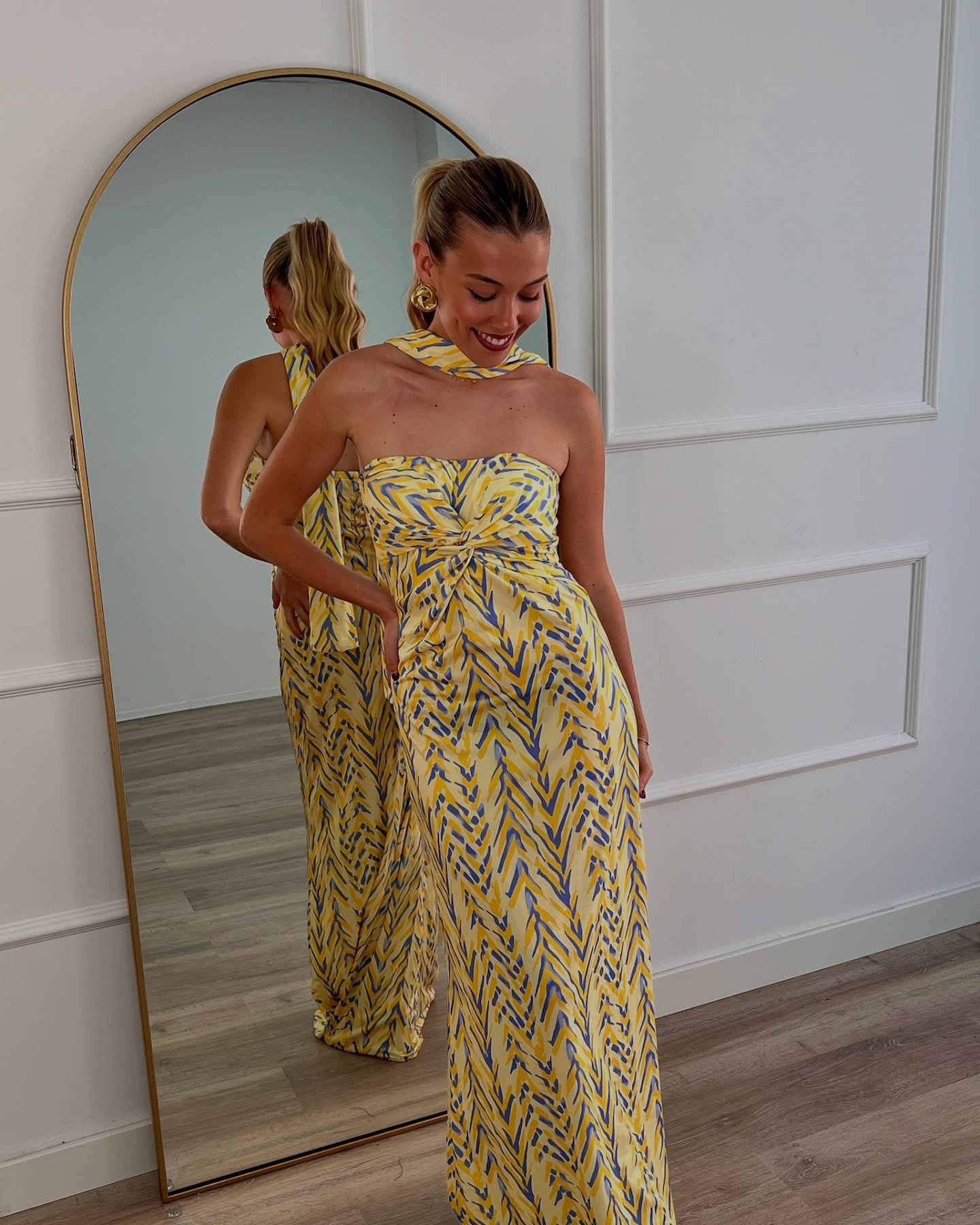 Maxi patterned φόρεμα