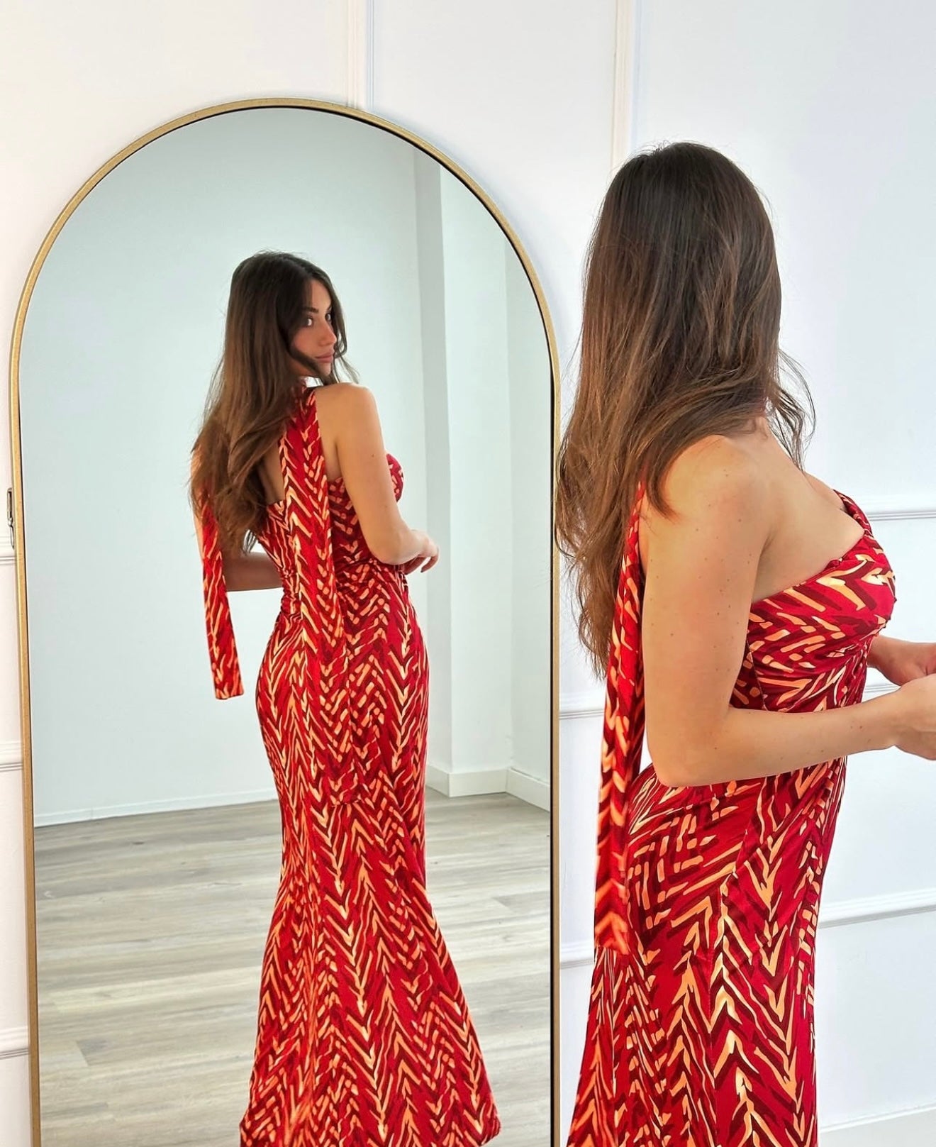 Maxi patterned φόρεμα