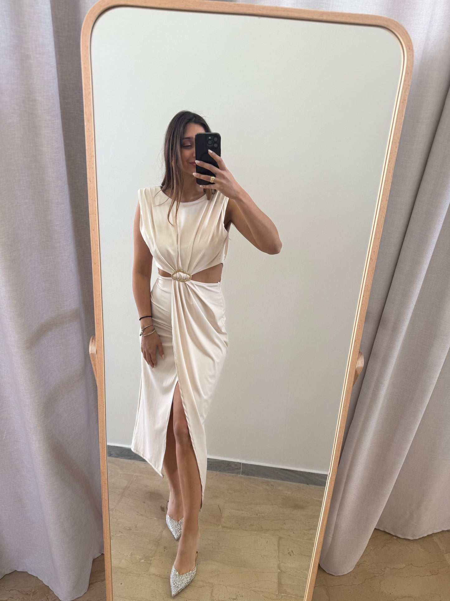 Φόρεμα Cut Out Midi