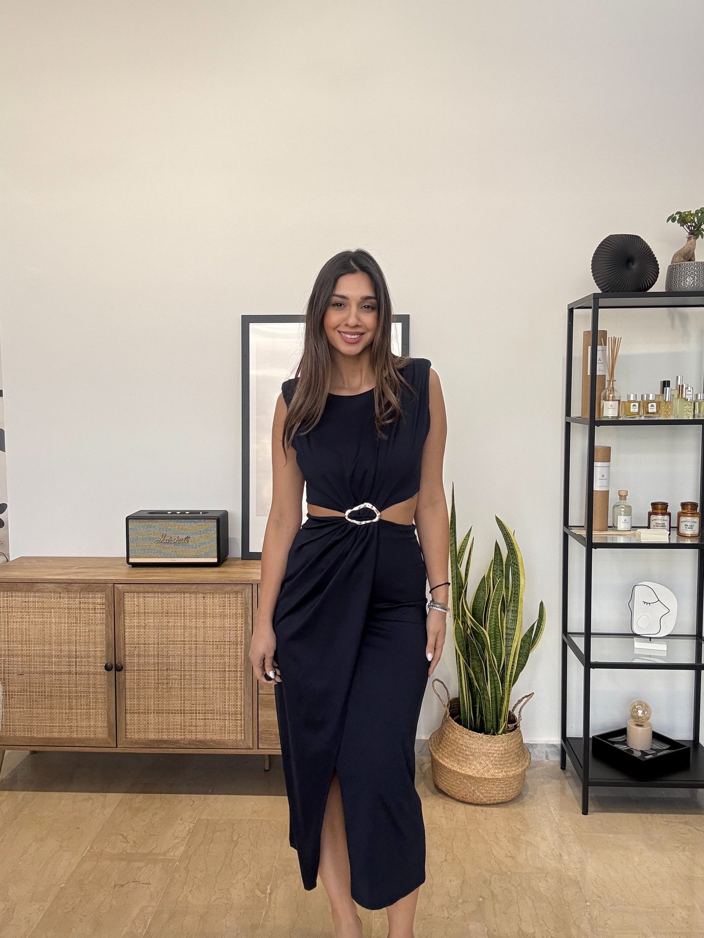 Φόρεμα Cut Out Midi