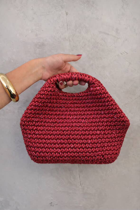 Azur clutch Πλεκτό χειροποίητο clutch