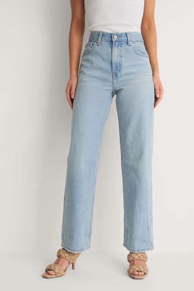 Straight Fit Jeans Mid Rise