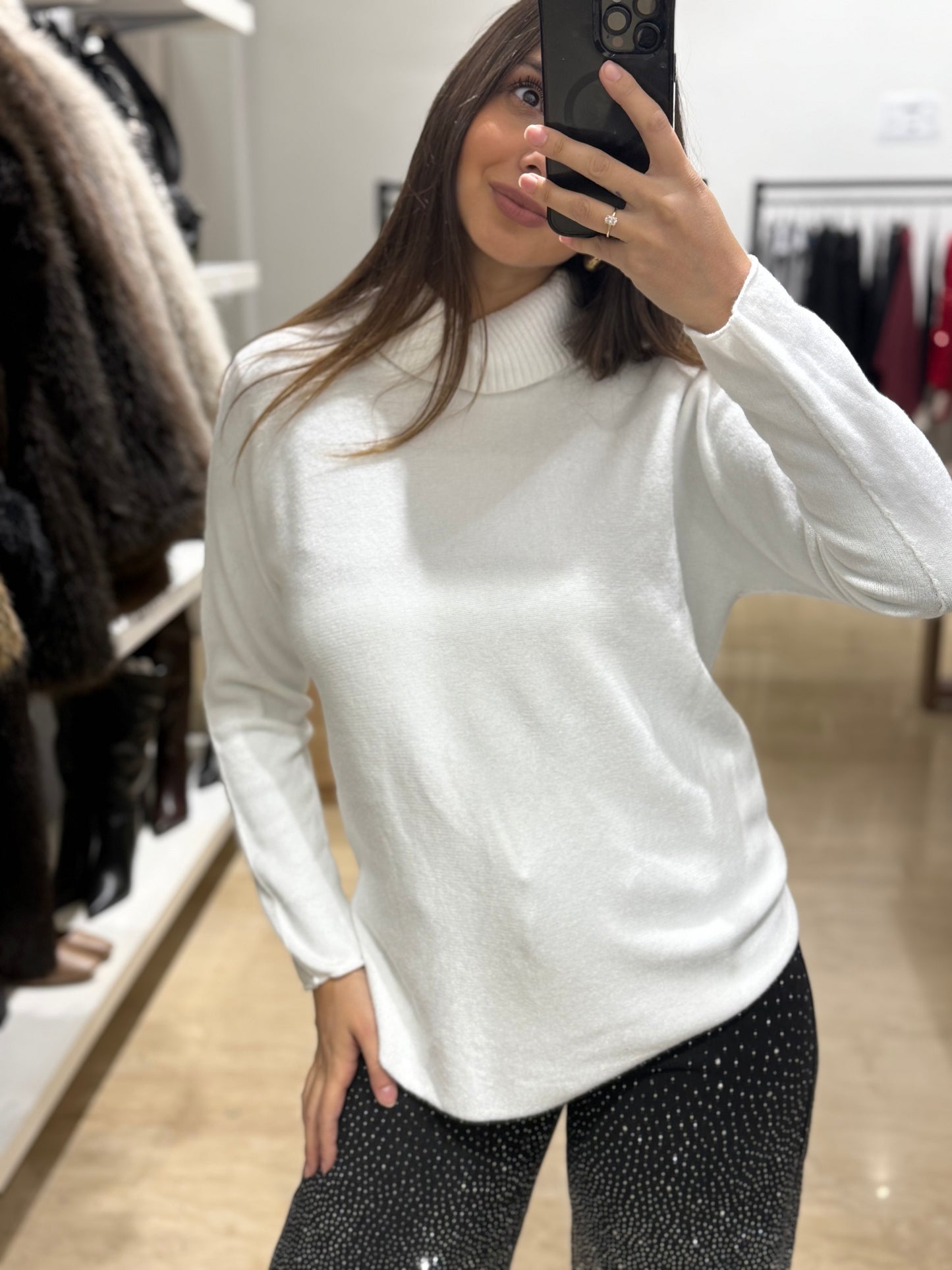 Πλεκτό μακρυμάνικο ζιβάγκο