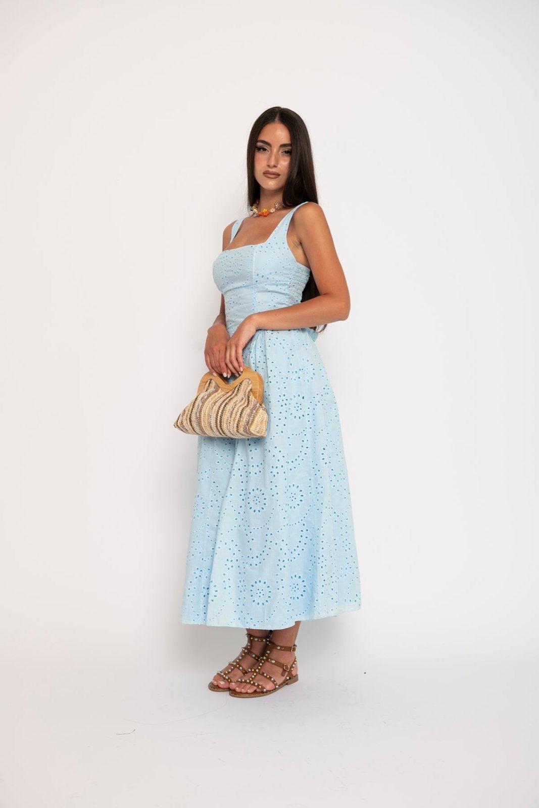 Midi Φόρεμα Broderie