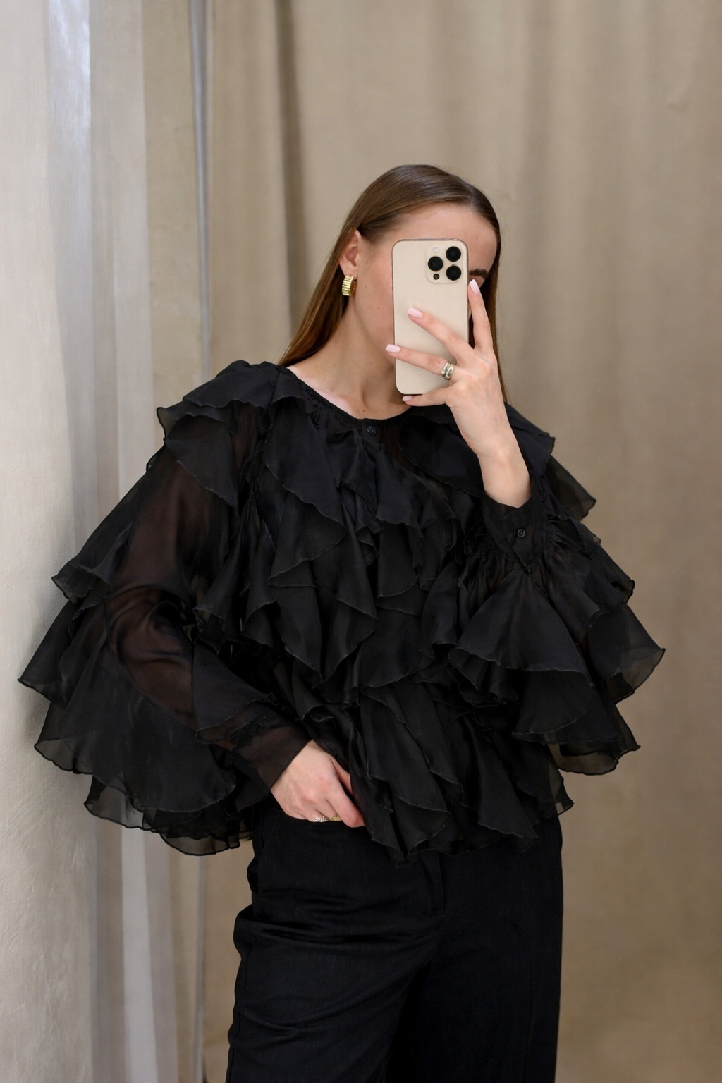 Πουκάμισο με βολάν