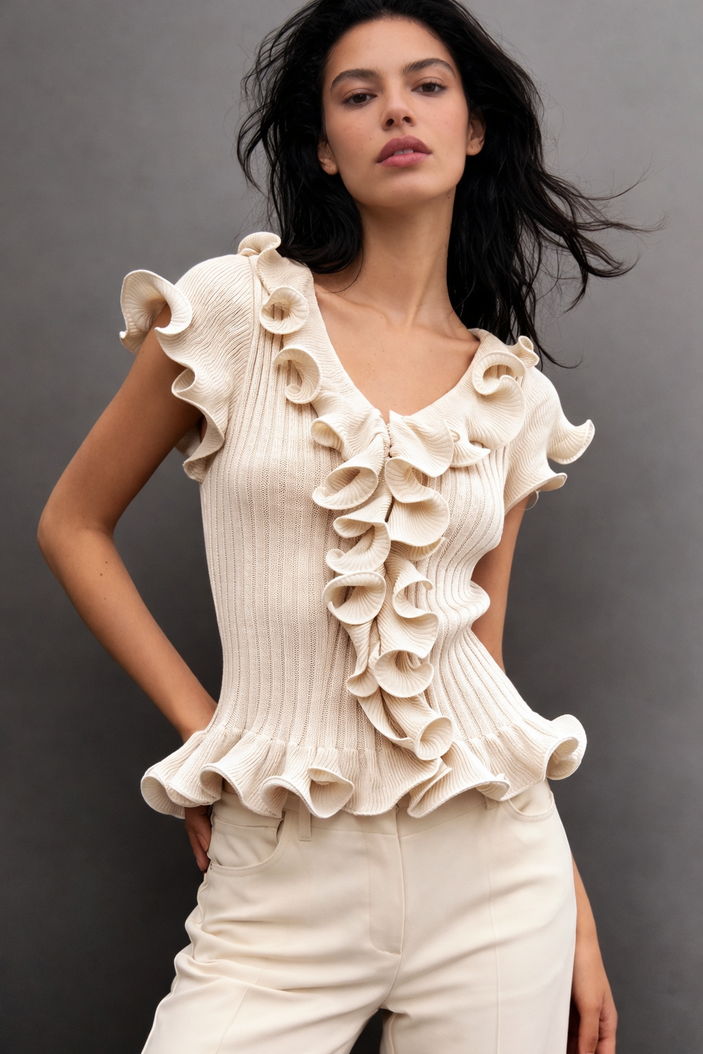 Μπλούζα με βολάν