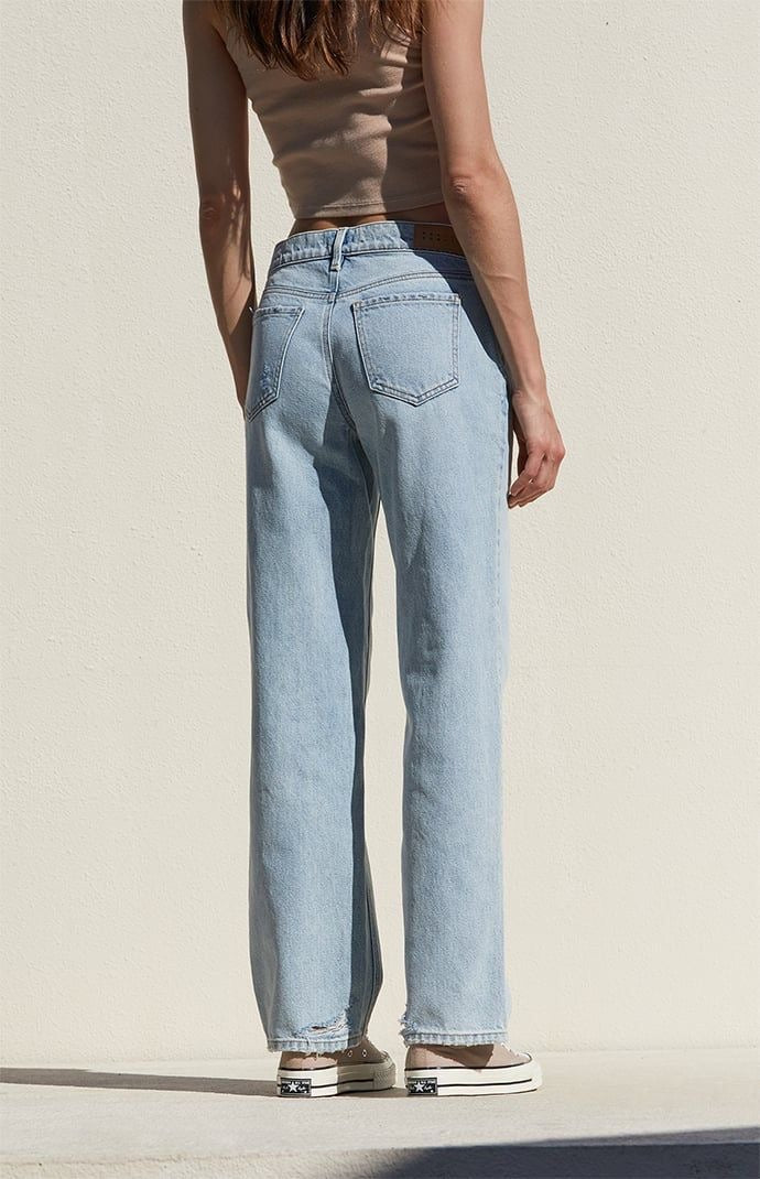 Straight Fit Jeans Mid Rise