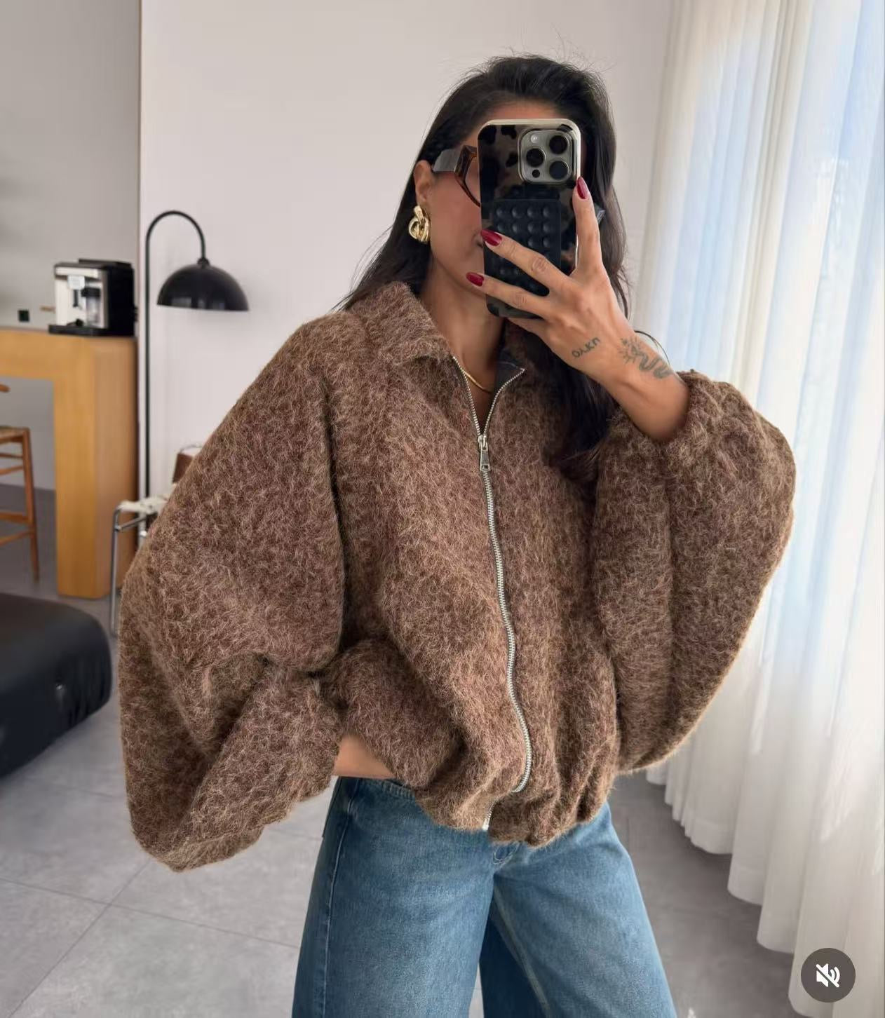 Bomber τζάκετ με κουκούλα