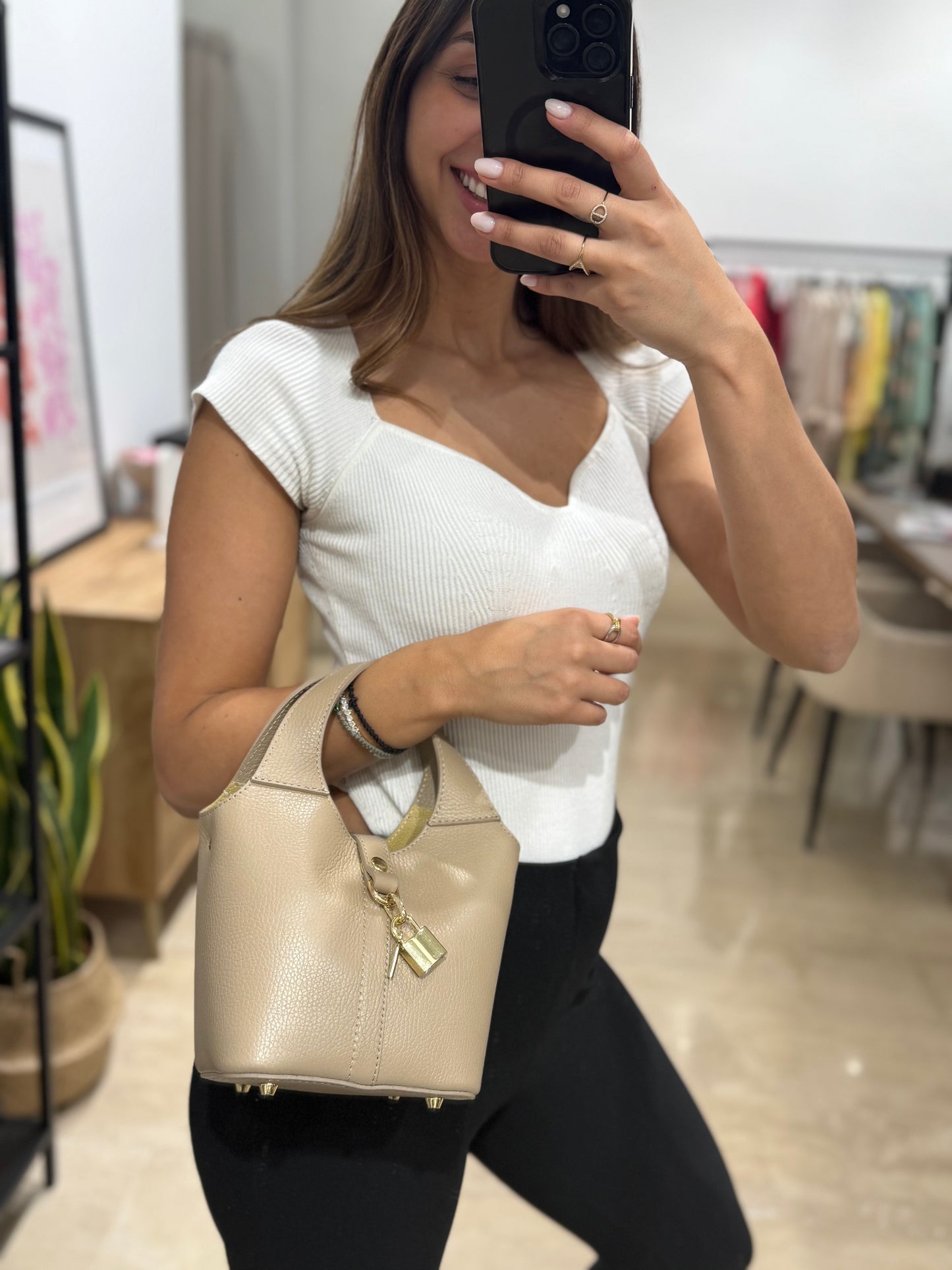 Hermina δερμάτινη τσάντα