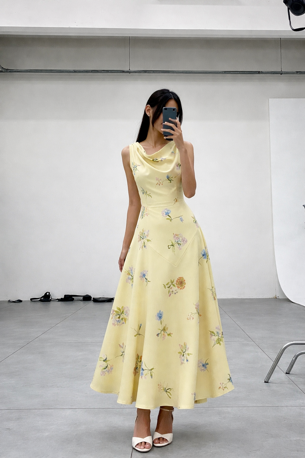 Lumina Floral Midi Φόρεμα