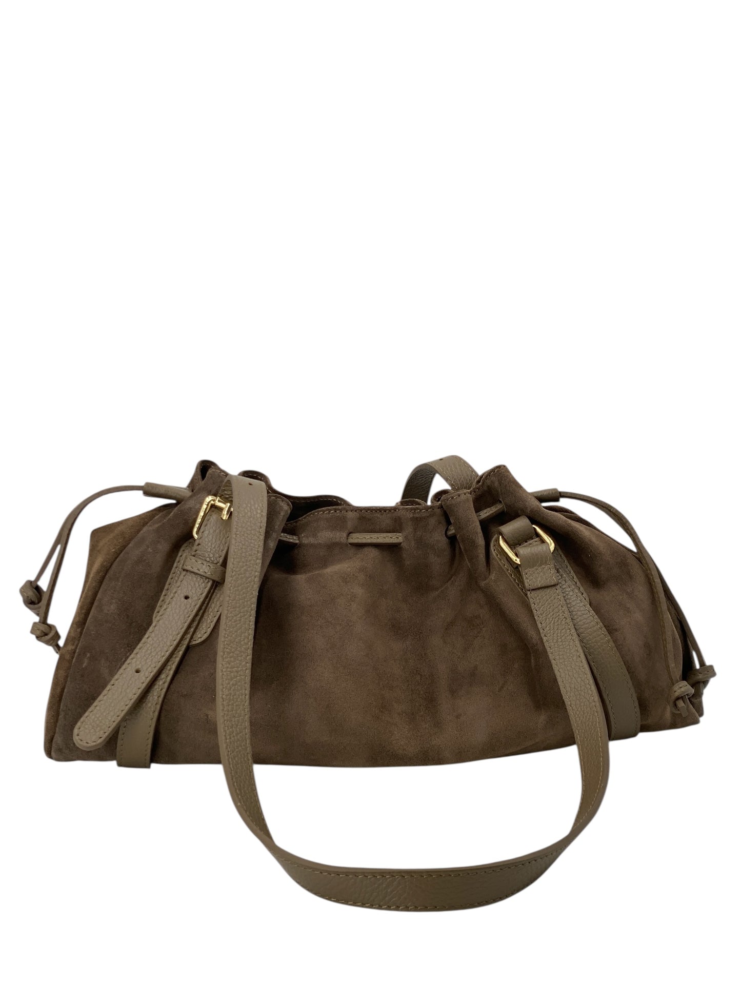 Rita σουέντ δερμάτινη τσάντα