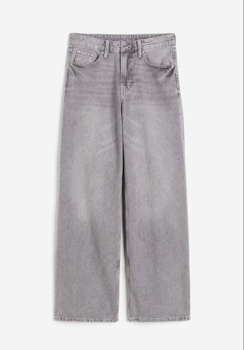 Τζιν straight fit (γκρι)