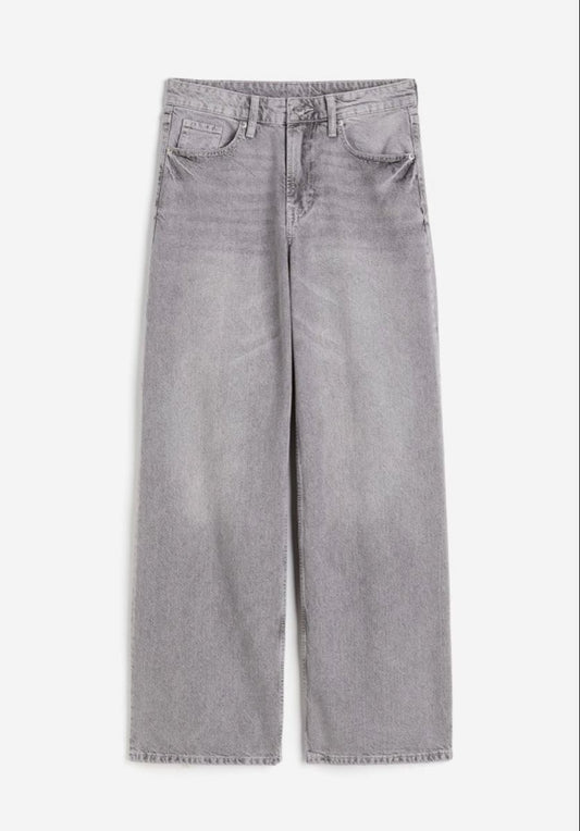 Τζιν straight fit (γκρι)