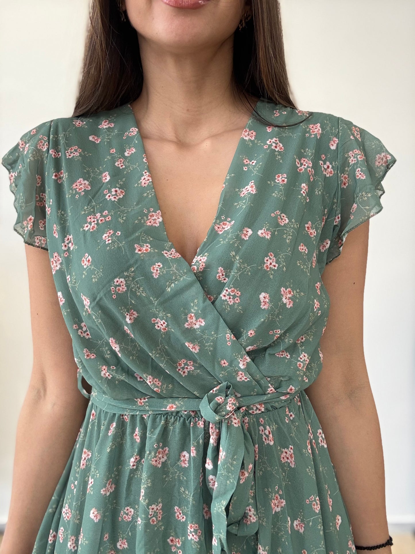 Floral mini φόρεμα