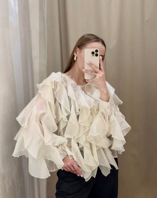 Πουκάμισο με βολάν