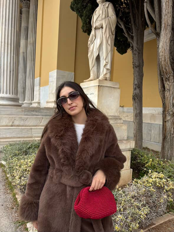 Azur clutch Πλεκτό χειροποίητο clutch