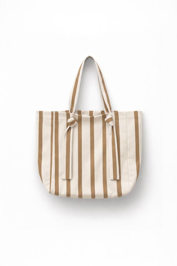 Lumina Striped Canvas Tote Bag