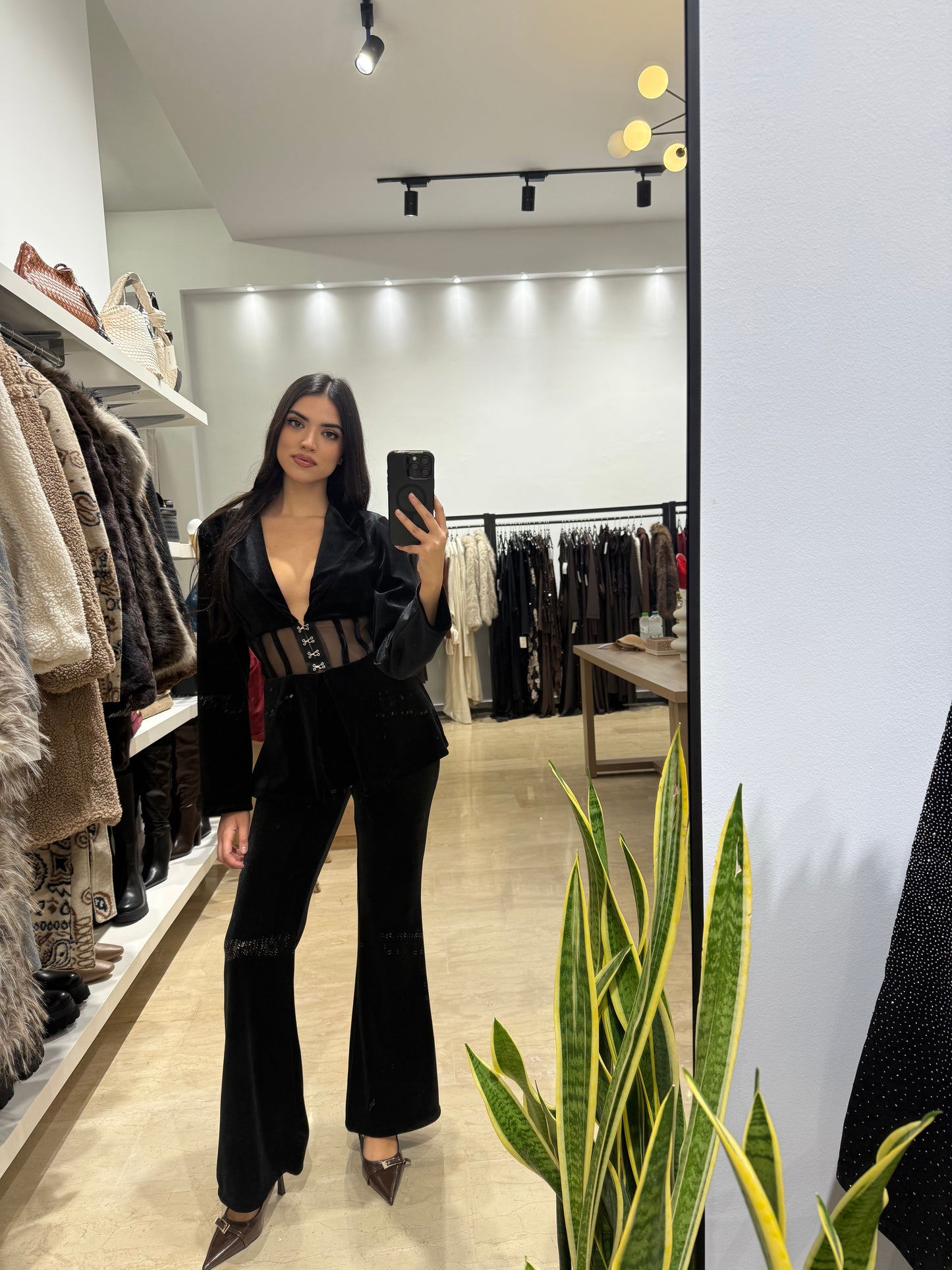 Σετ σακάκι και παντελόνι velvet