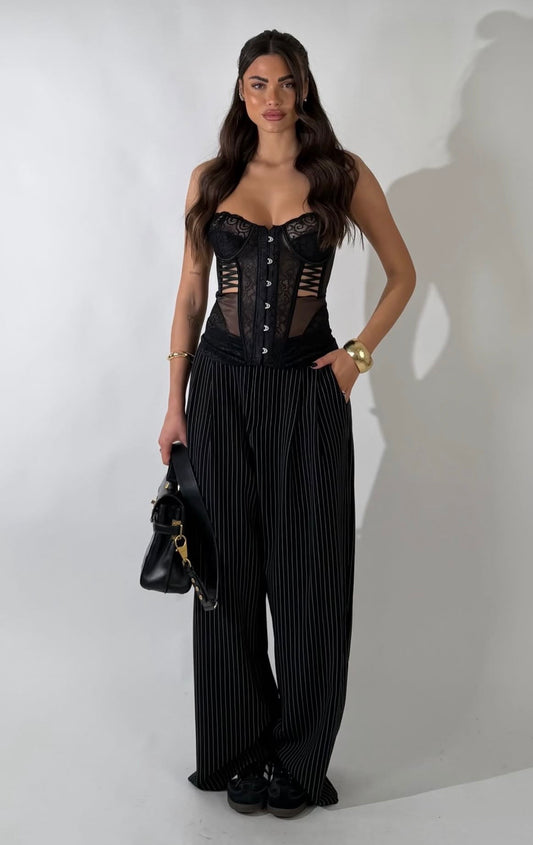 Παντελόνι υφασμάτινο με ρίγα