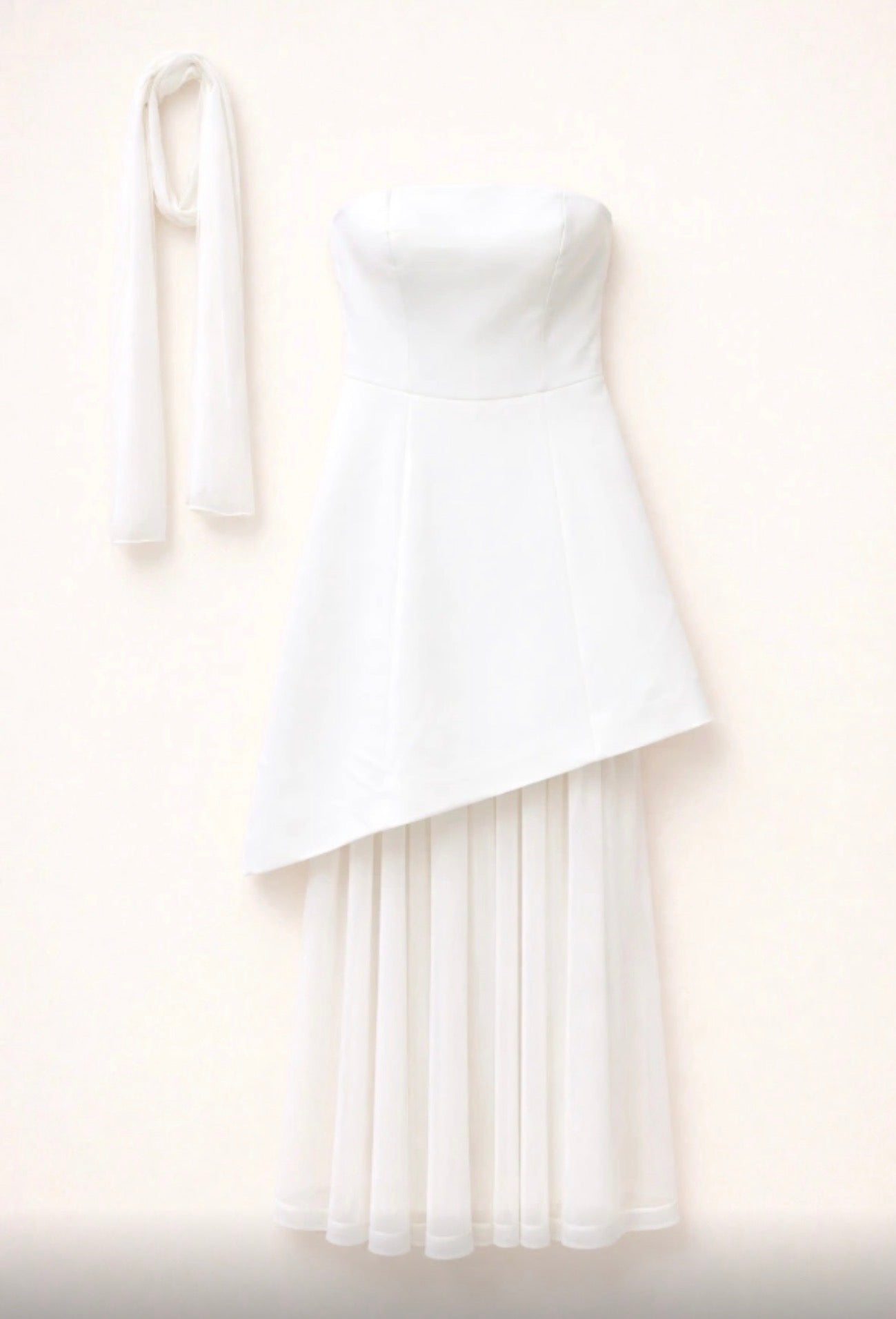 Lumina φόρεμα strapless με αποσπώμενη φούστα