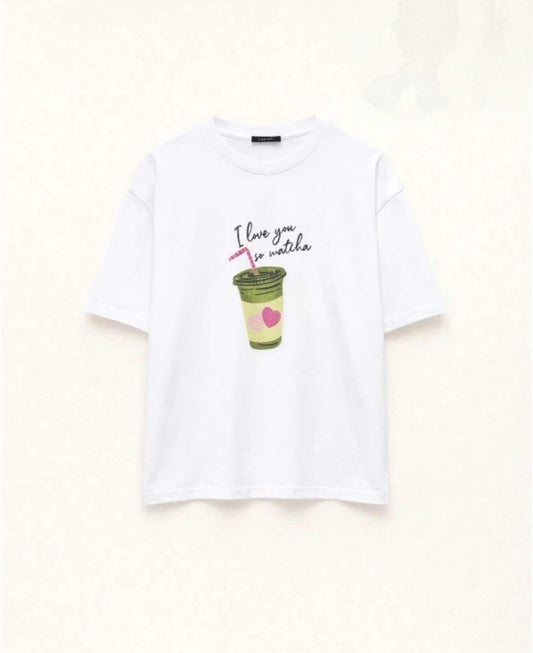 T-shirt I LOVE YOU SO MATCHA - Lumina