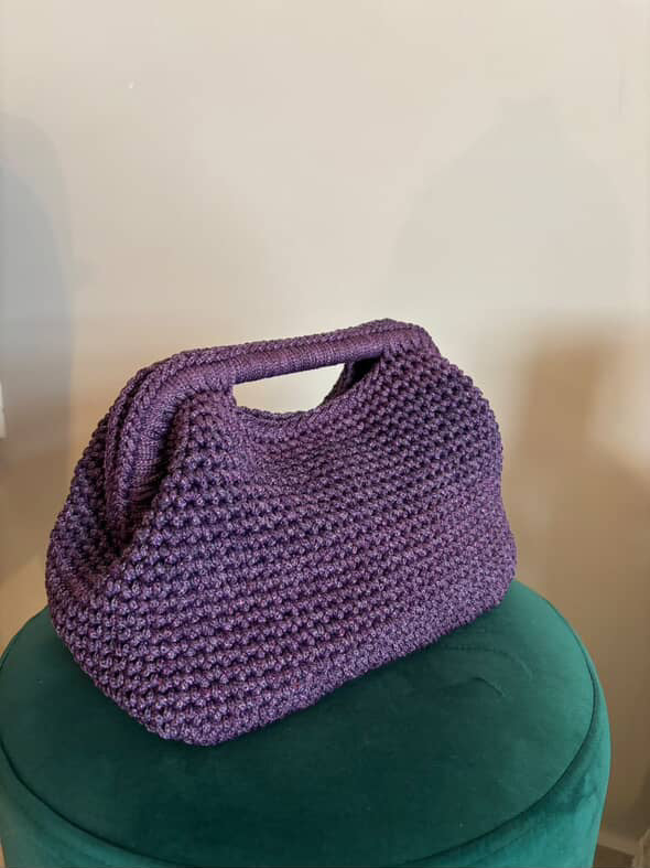 Azur clutch Πλεκτό χειροποίητο clutch