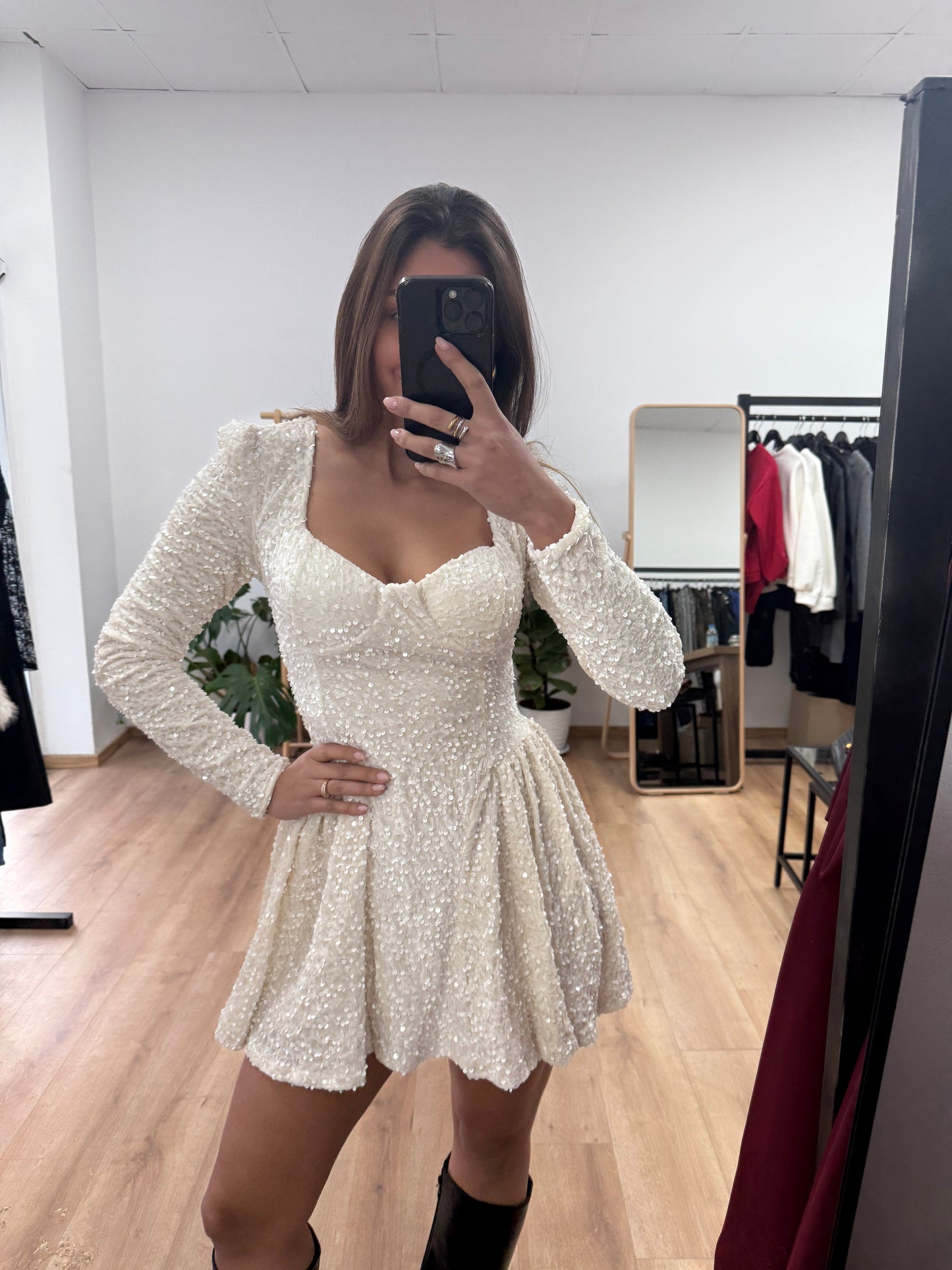 Μακρυμάνικο κορσέ φόρεμα