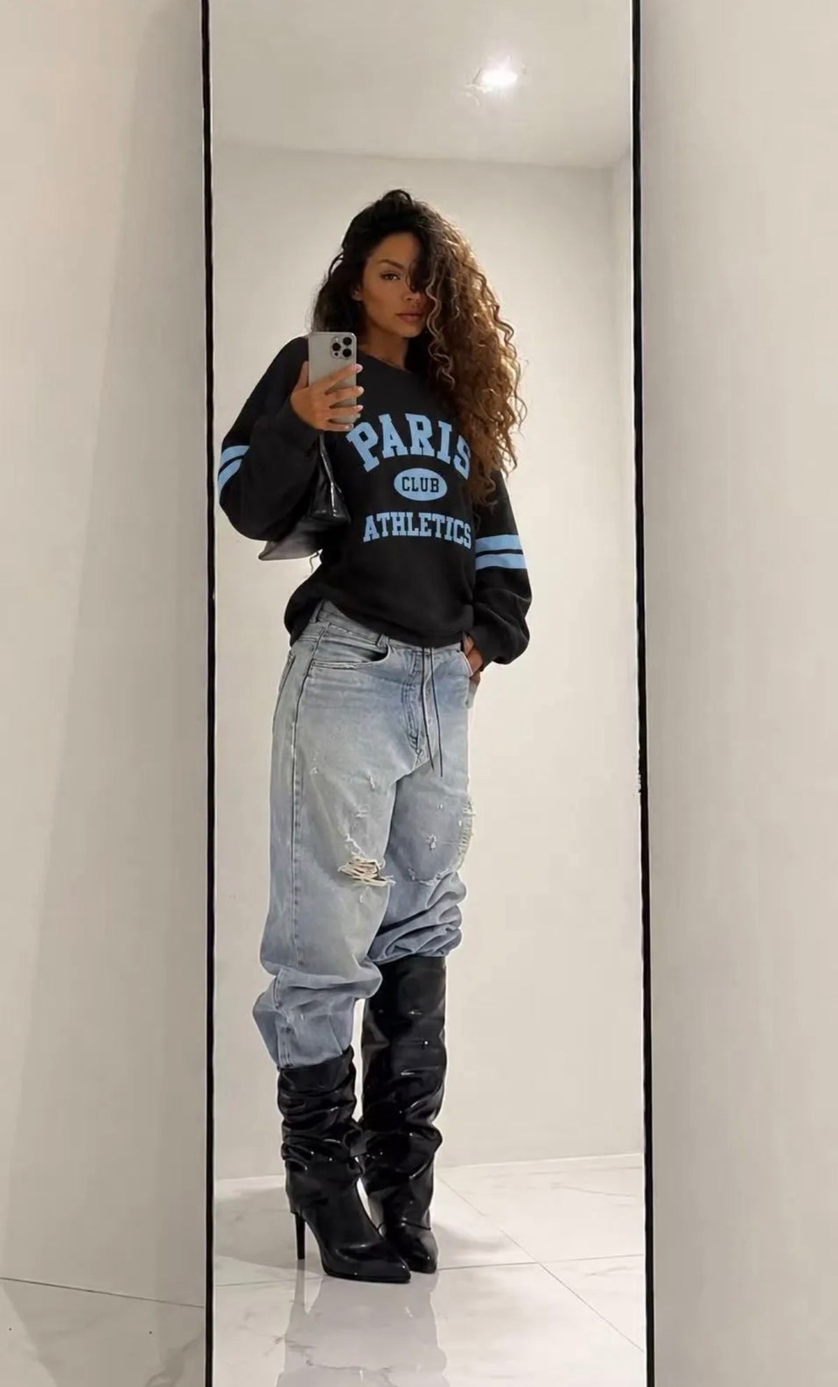 Oversized Φούτερ PARIS CLUB