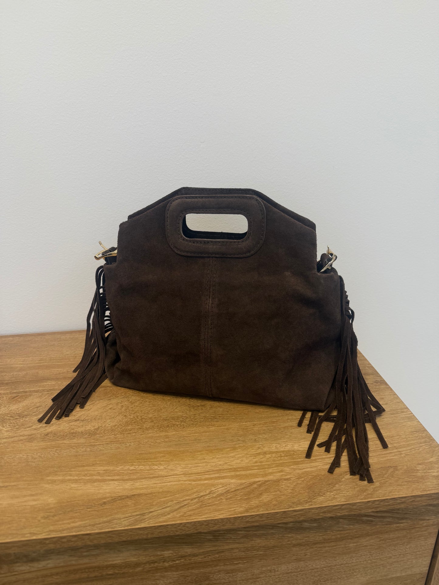 Sophia δερμάτιμη σουέντ τσάντα