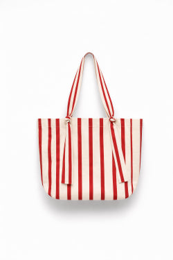 Lumina Striped Canvas Tote Bag