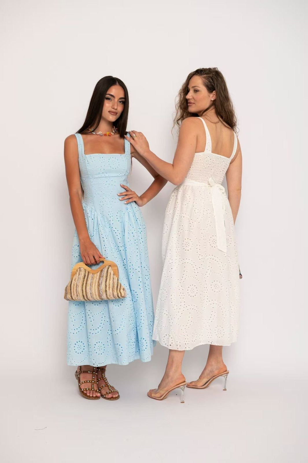 Midi Φόρεμα Broderie