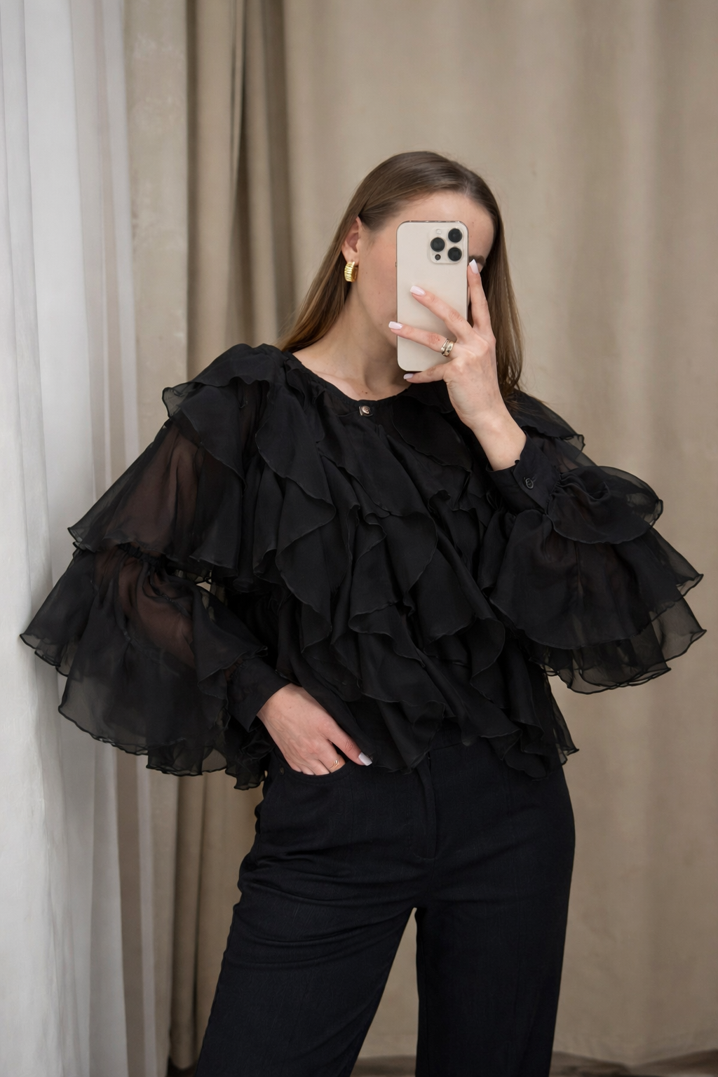 Πουκάμισο με βολάν