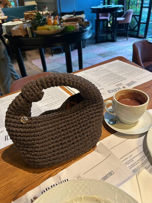 Sylva clutch Πλεκτό χειροποίητο clutch