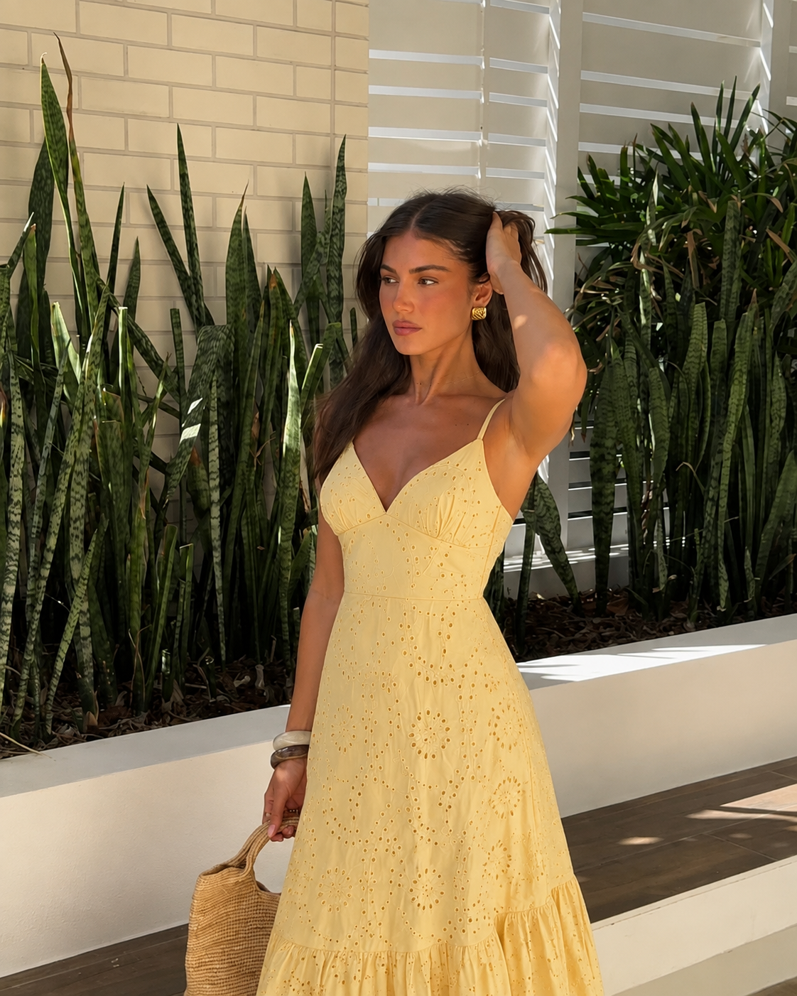 Broderie Maxi Φόρεμα