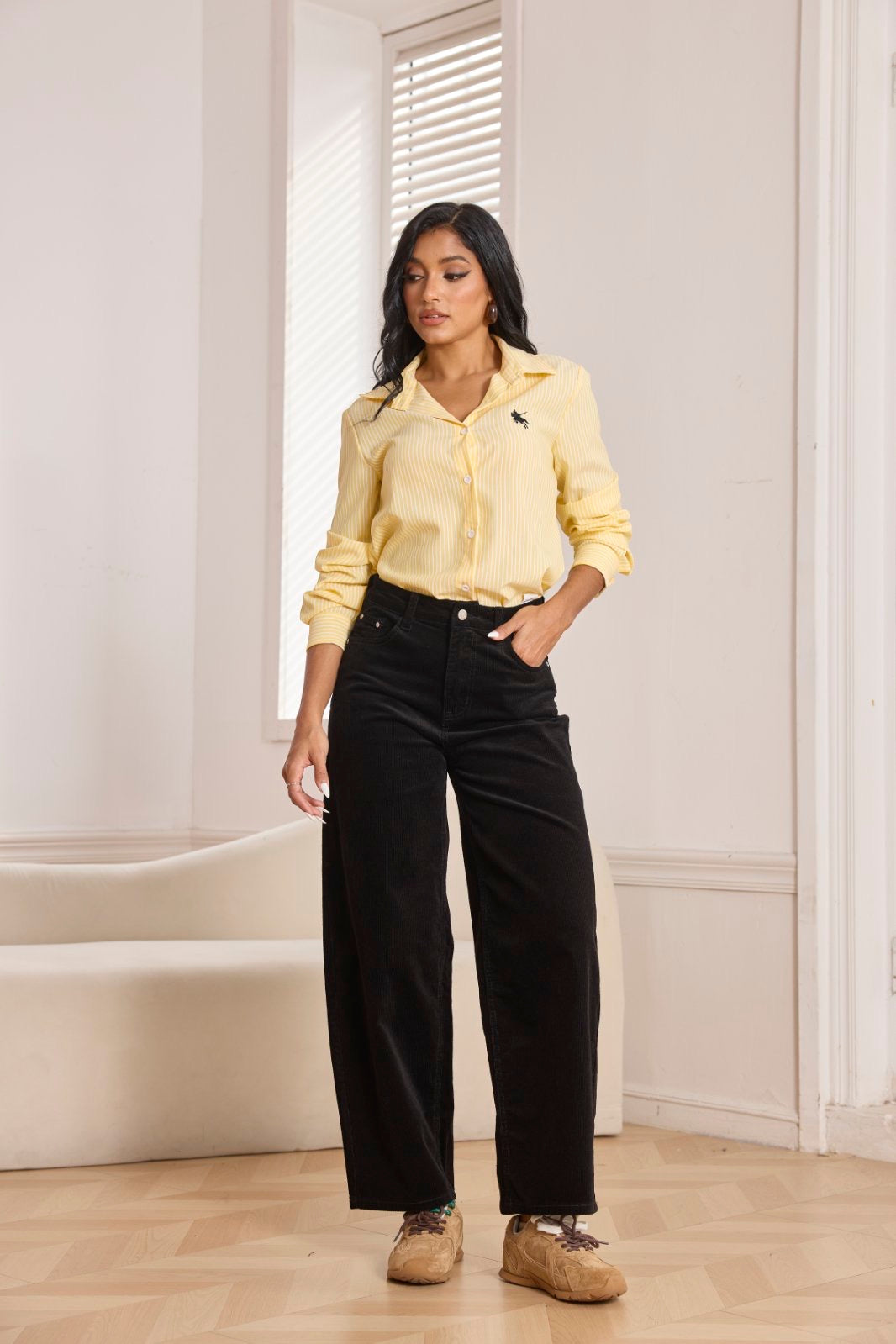 Κοτλέ παντελόνι balloon