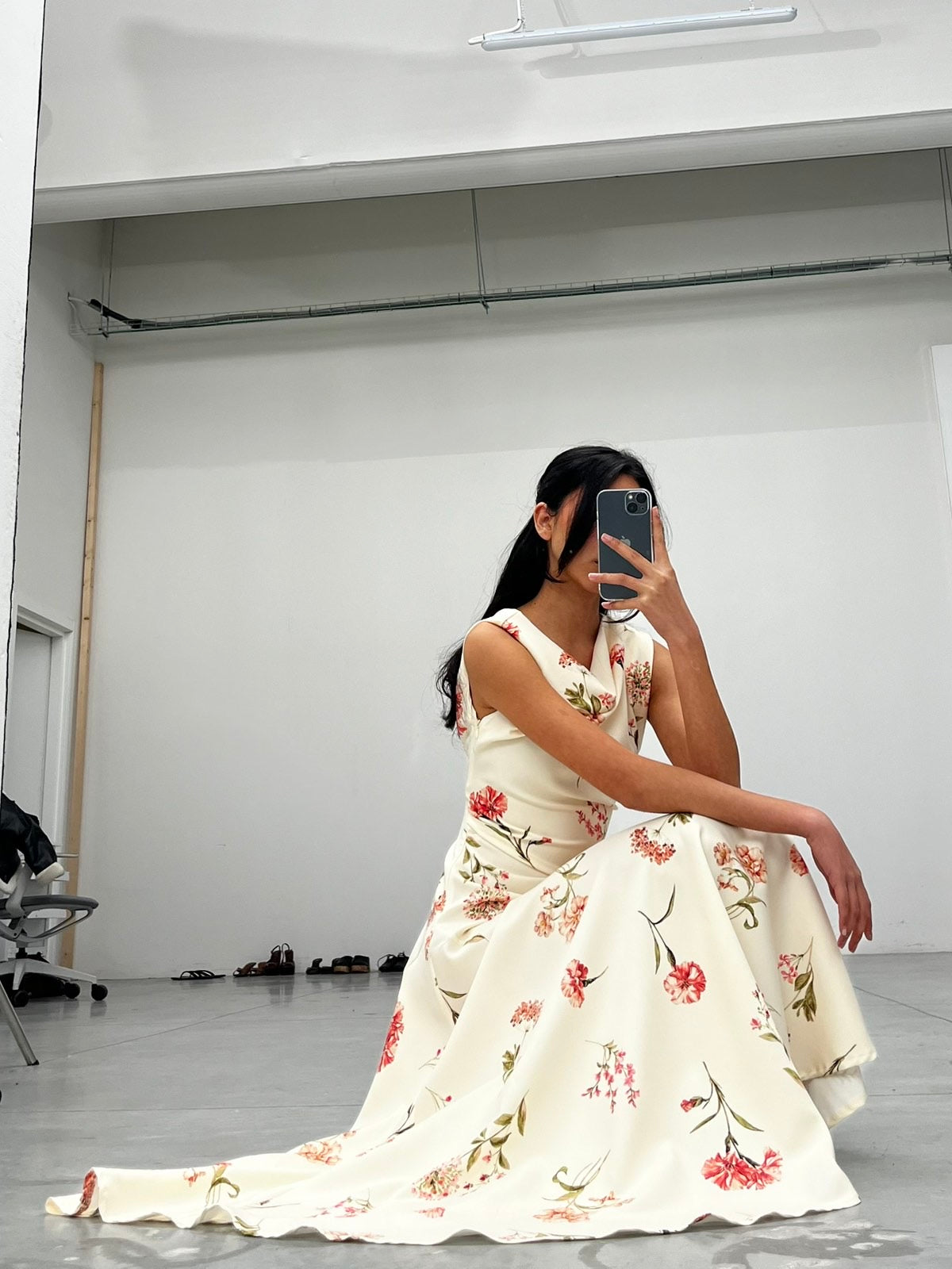 Lumina Floral Midi Φόρεμα