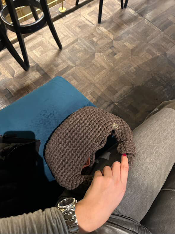 Sylva clutch Πλεκτό χειροποίητο clutch