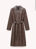 Lumina Élise Faux Leather Trench Coat
