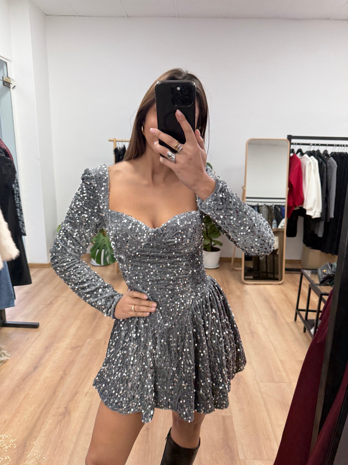 Μακρυμάνικο κορσέ φόρεμα