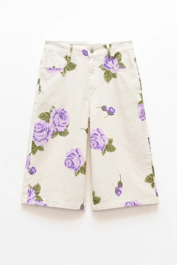 Lumina Floral Romantic Σετ Τοπ & Βερμούδα