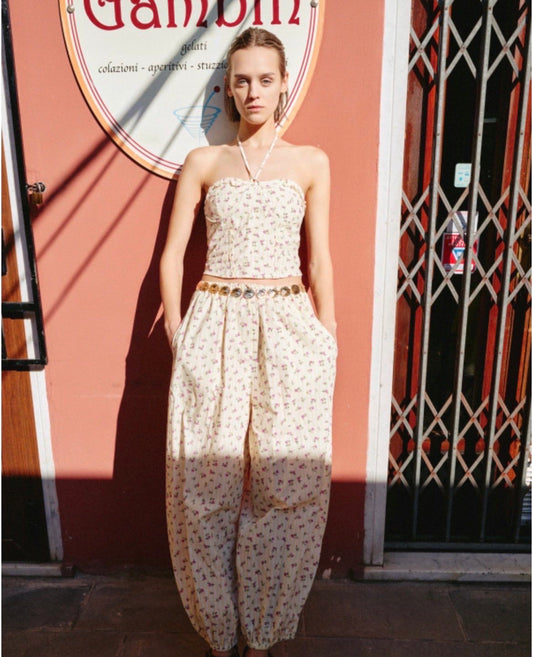 Lumina Σετ τοπ & παντελόνι με λάστιχο floral