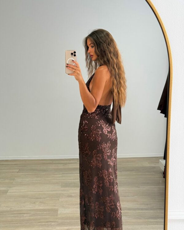 Φόρεμα παγιέτα halter