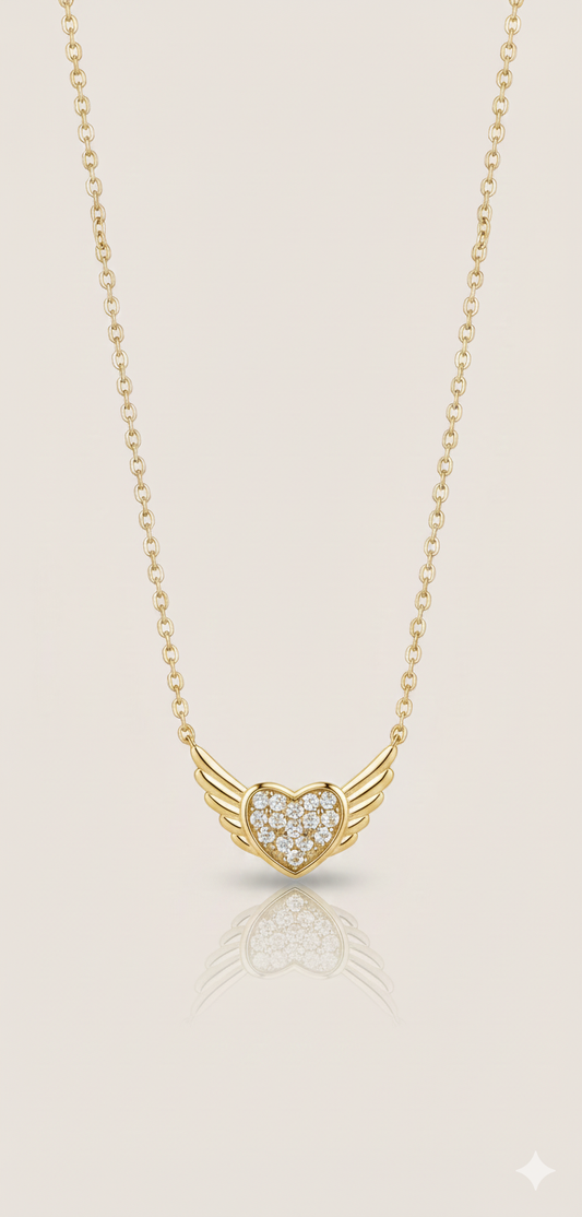 Fly heart κολιέ από Ανοξείδωτο Ατσάλι