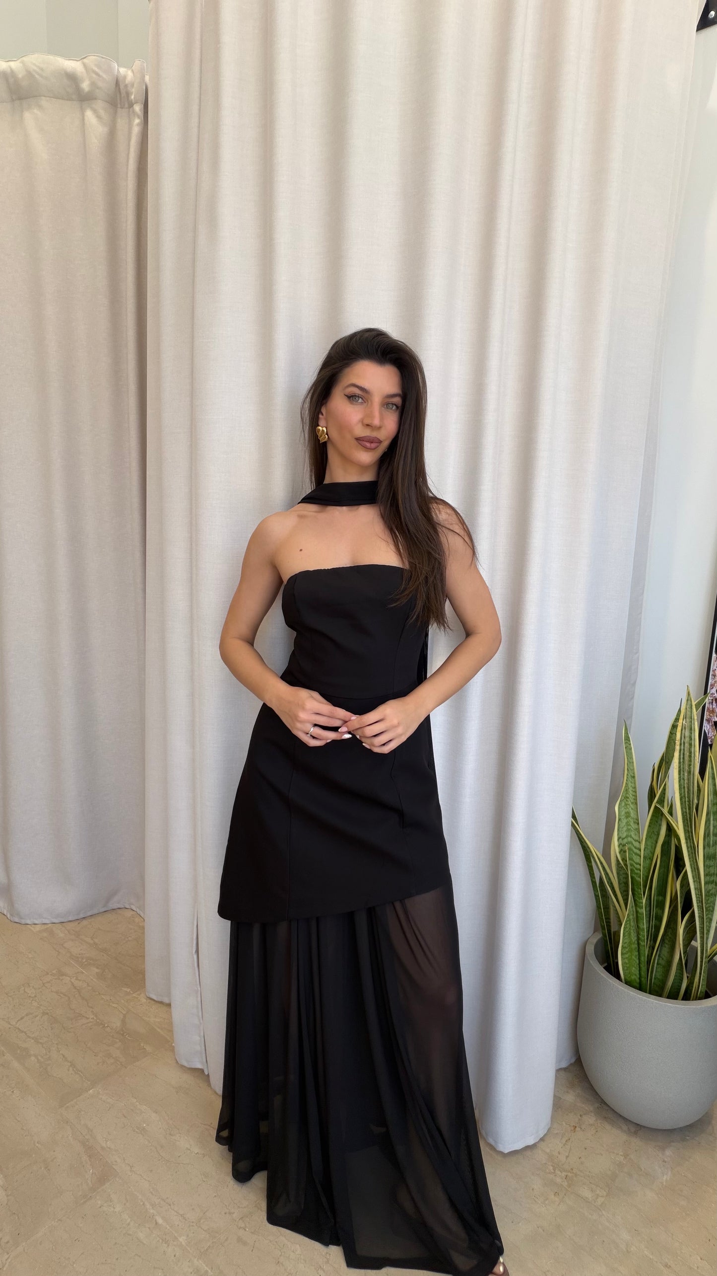 Lumina φόρεμα strapless με αποσπώμενη φούστα
