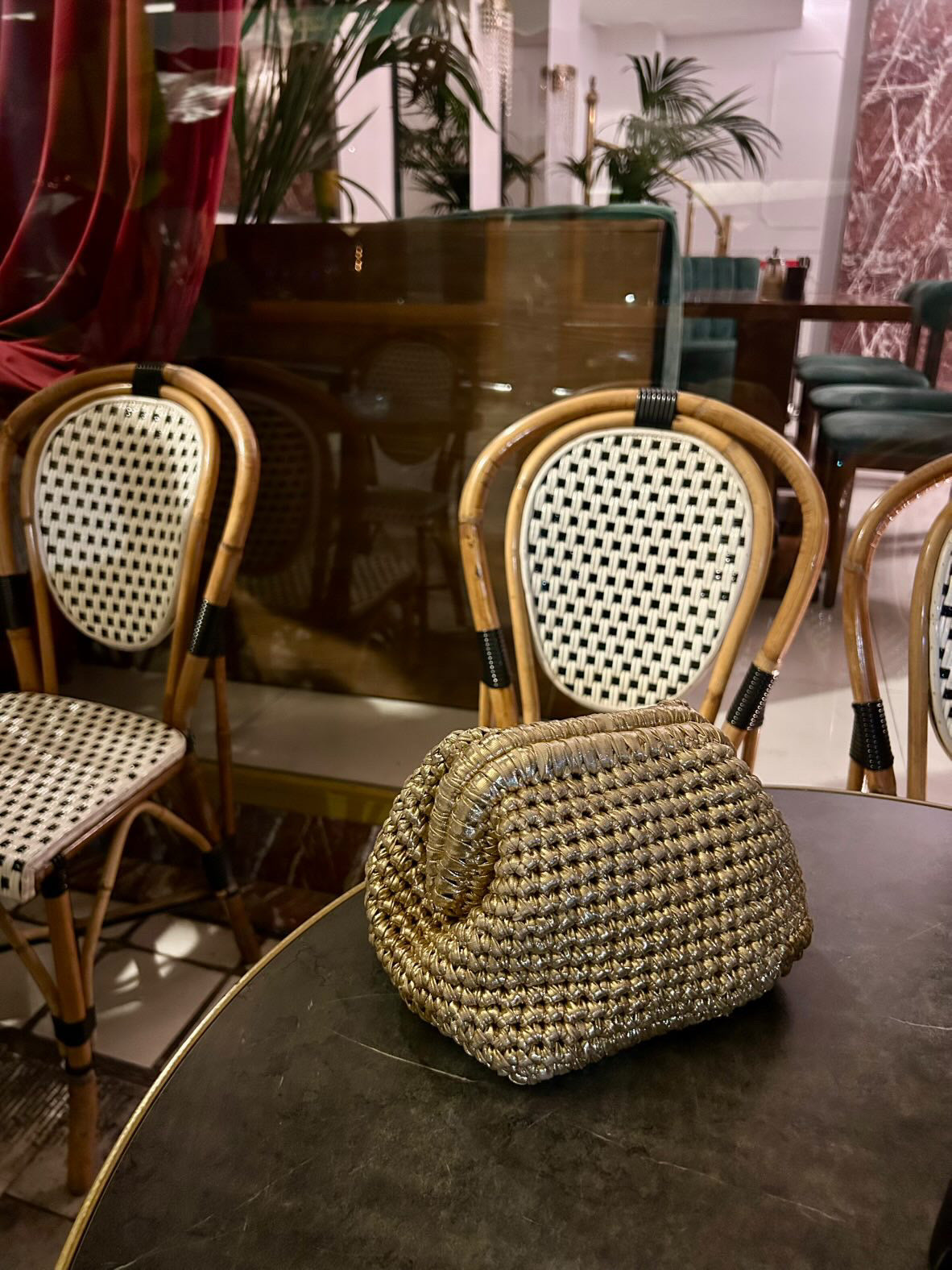 Πλεκτό χειροποίητο clutch