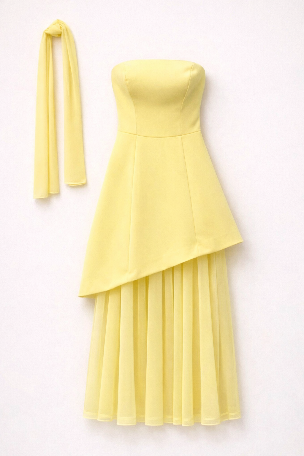 Lumina φόρεμα strapless με αποσπώμενη φούστα