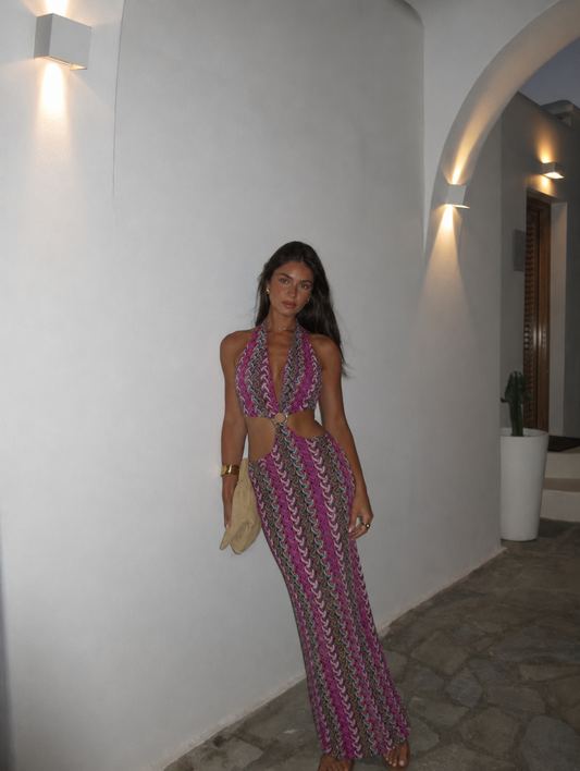 Μάξι Cut Out Φόρεμα Halter